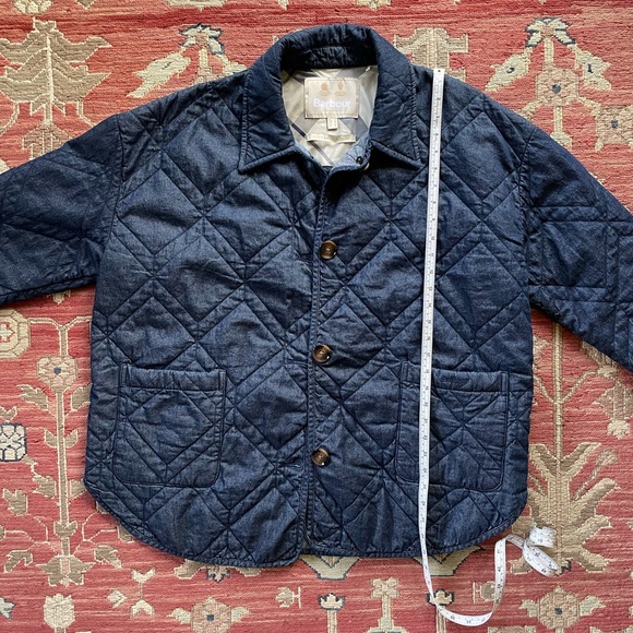 Barbour Barrhead Denim Quilted Jacket XXL - Picture 2 of 7